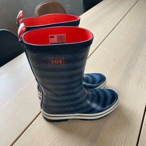 Helly Hansen Midsund womens Striped Rain Boots, size 7 Helly Hansen rubber boots